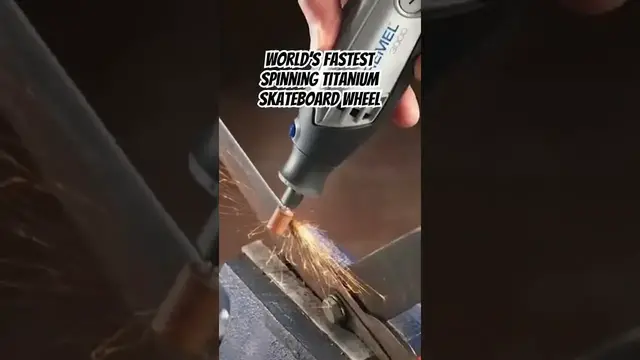 'Video thumbnail for 100,000 RPM Titanium Skateboard Wheel (World's Fastest)'