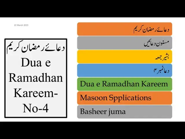 'Video thumbnail for Dua 04 Test Video Basheer Juma'