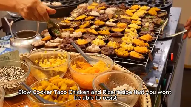 'Video thumbnail for Slow Cooker Taco Chicken & Rice'