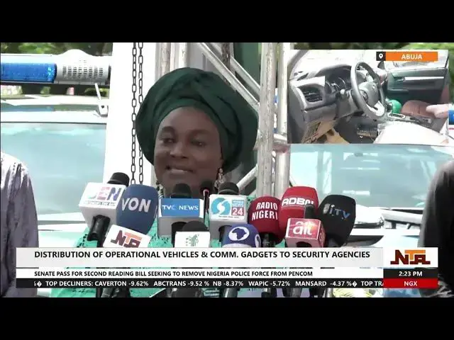 'Video thumbnail for Distr. Of Operational Vehicles & Communucation Gadgets To Security Agencies | 5th July 2024 | NTA'