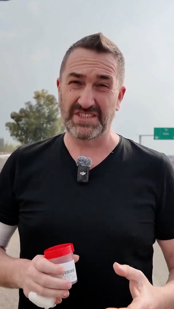 Video thumbnail for Journalist describes being targeted by Israeli missile attack in Lebanon