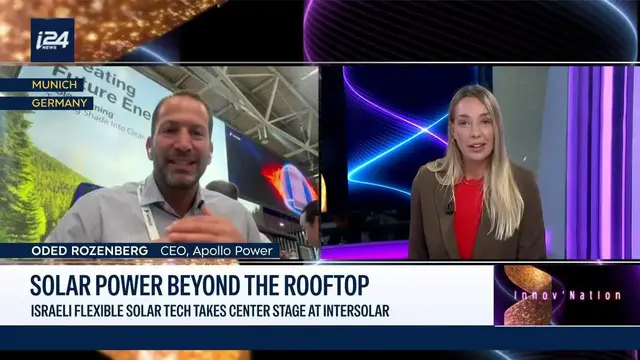 Video thumbnail for Israeli solar tech takes center stage at Intersolar