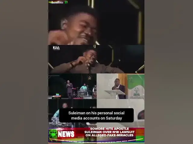 Video thumbnail for Sowore Hits Apostle Suleiman Over ₦1b Lawsuit On Alleged-Fake-Miracles