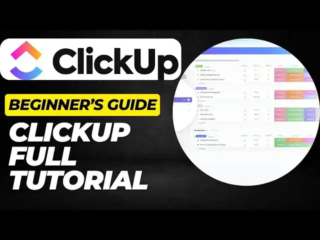 'Video thumbnail for Beginner's Guide to ClickUp | How to Start Organizing Your Work Like a Pro'
