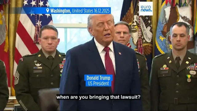 Video thumbnail for Trump sues BBC for $10 billion in defamation lawsuit over edited documentary