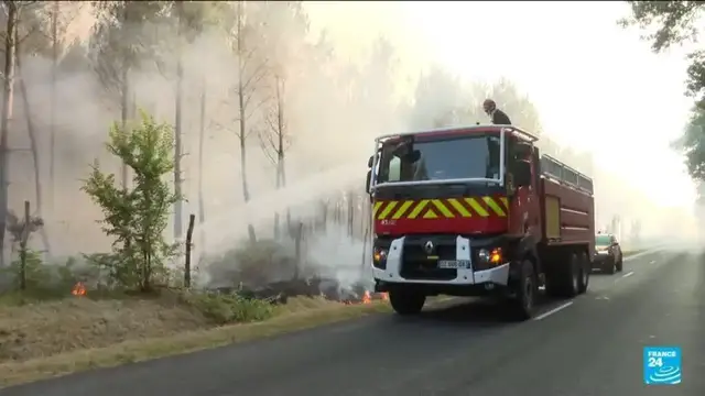 Video thumbnail for France on red alert for forest fires amid extreme heat