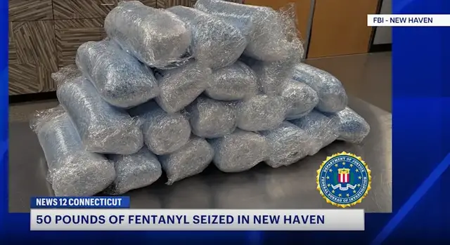 Video thumbnail for FBI seizes 250,000 fentanyl-laced pills in New Haven drug bust