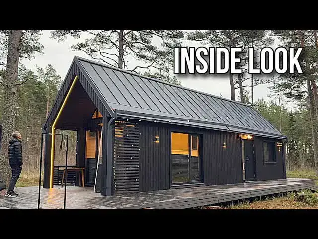 Video thumbnail for kerry tarnow: koda classic prefab cottage tour! modern tiny home design, estonia