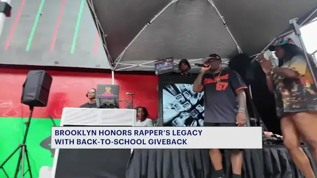 Video thumbnail for Late rapper Hollywood Play’s legacy lives on in Bed-Stuy with 14th annual Back-To-School Initiative