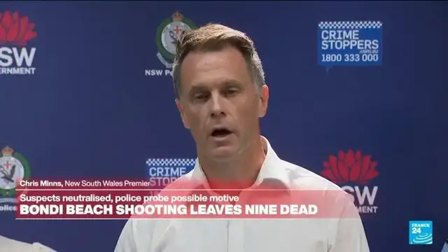 Video thumbnail for Bondi Beach shooting 'designed to target Sydney's Jewish community', New South Wales premier says