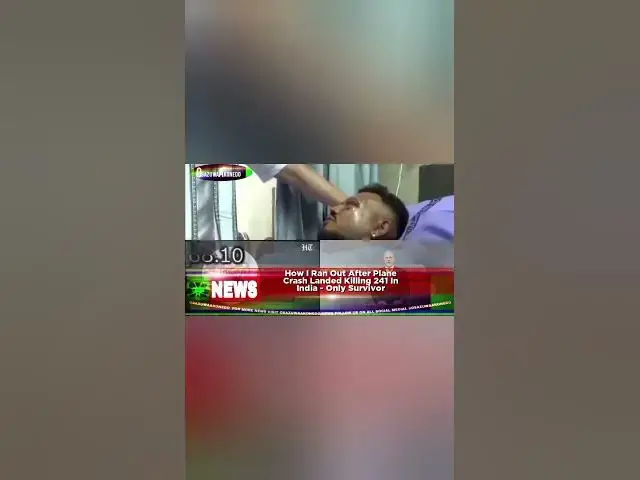 Video thumbnail for How I Ran Out After Plane Crash Landed Killing 241 In India - Only Survivor