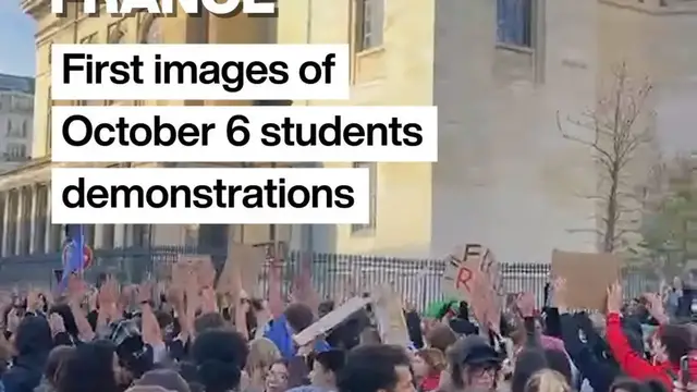Video thumbnail for Student protests: First images from demonstrations in Paris