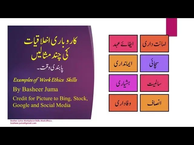 'Video thumbnail for Basheer Juma Business Ethics J-Examples of Workplace Ethics'