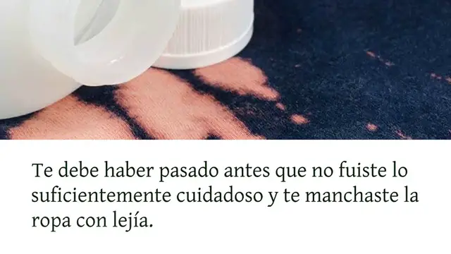 Video thumbnail for Aquí se explica cómo quitar las manchas de lejía de la ropa de forma rápida y sencilla: