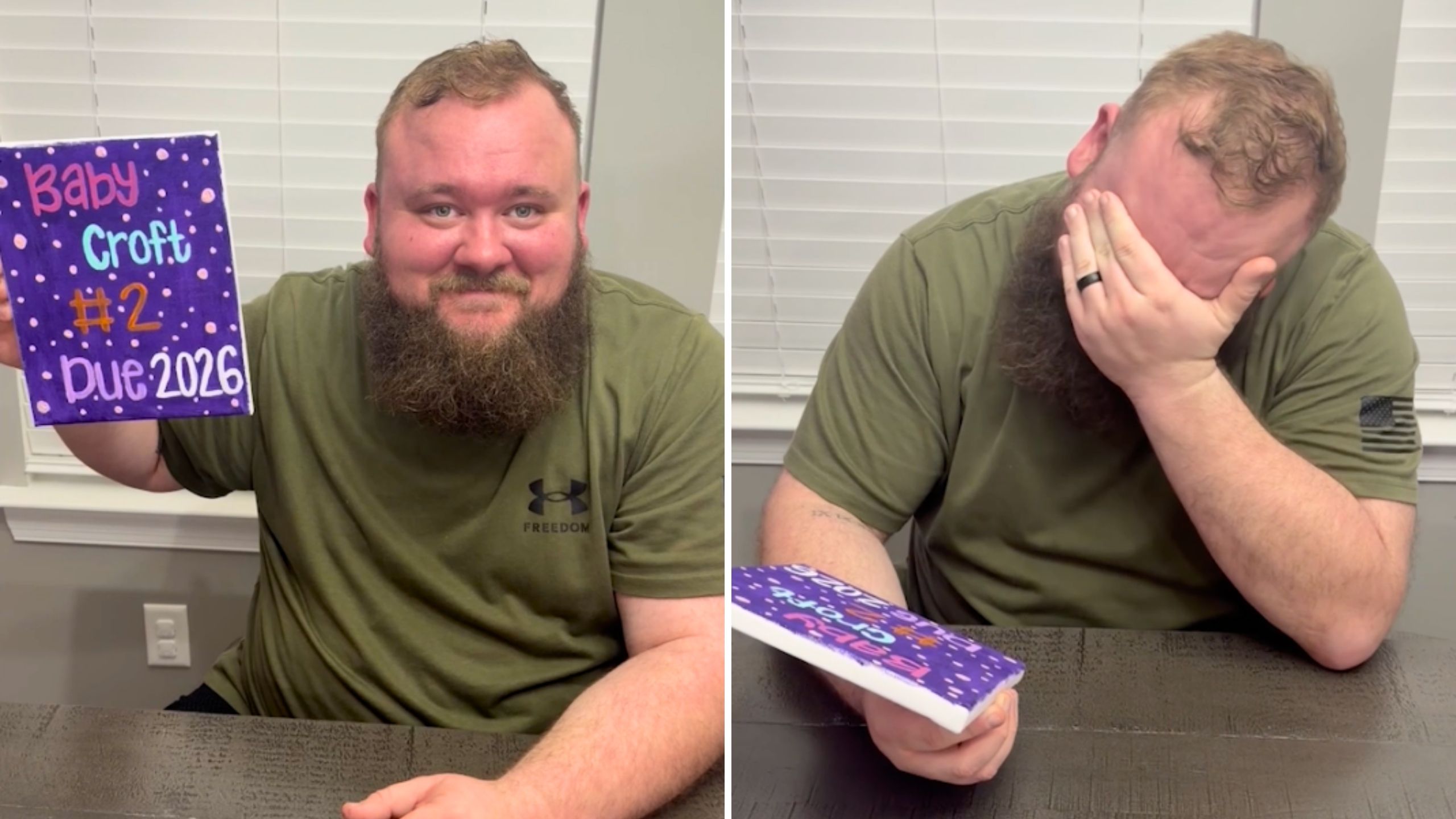 Video thumbnail for Husband Breaks Down When Wife Paints Pregnancy Reveal