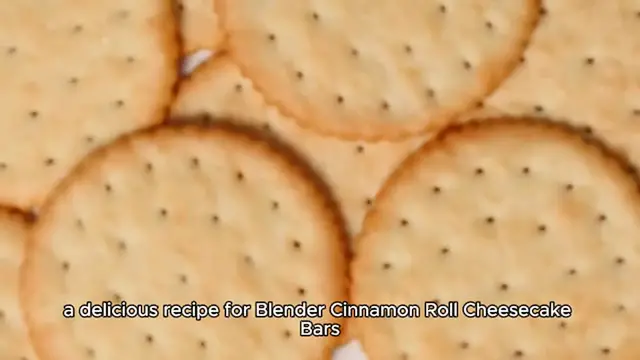 'Video thumbnail for Blender Cinnamon Roll Cheesecake Bars'
