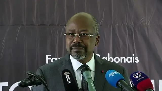Video thumbnail for France faces calls to raise detention of Gabon opposition figure during Nguema visit