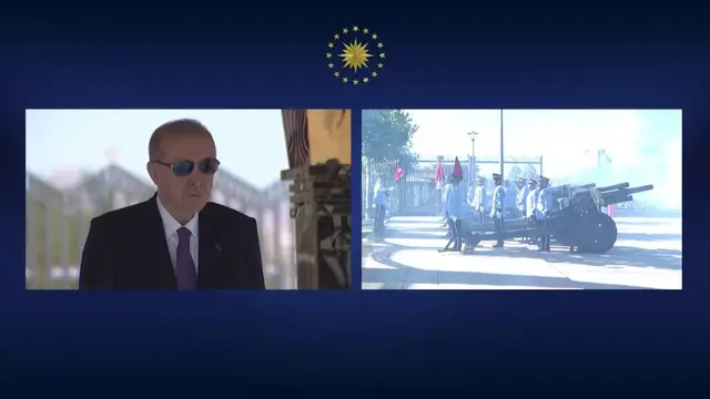 Video thumbnail for Türkiye: Turkish president welcomes Lebanese counterpart in Ankara.