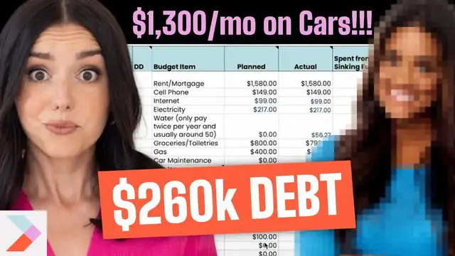 'Video thumbnail for debt free millennials: $1300 car payment vs. early retirement? millennial budget review'