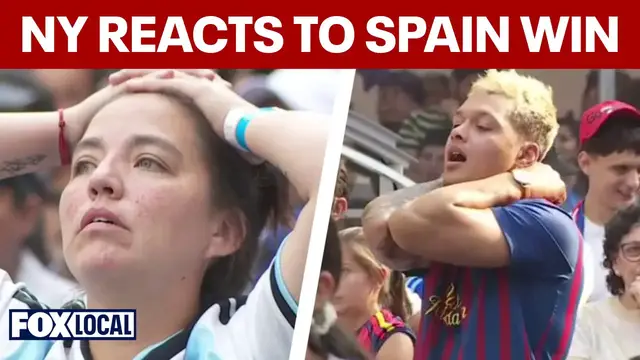 Video thumbnail for Spain wins 2026 FIFA World Cup: NYC reacts