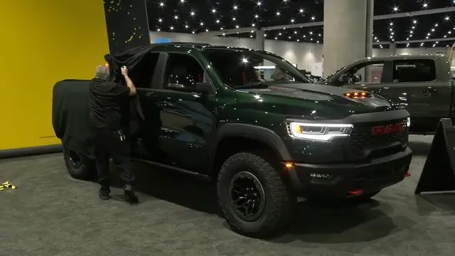 Video thumbnail for 2027 Ram 1500 SRT TRX Roars Back as World’s Most Powerful Gas Pickup