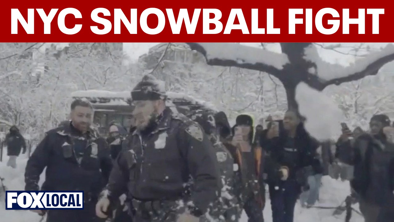 Video thumbnail for Mamdani criticized for reaction to NYC snowball fight