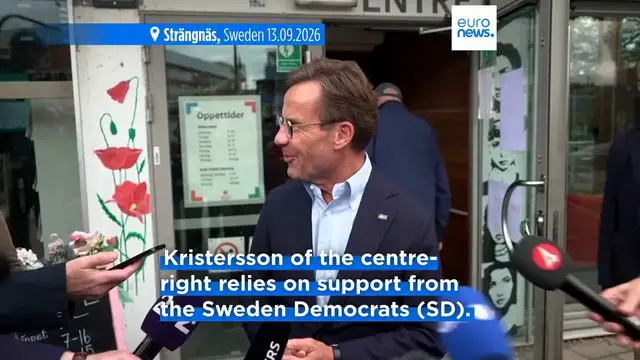 Video thumbnail for Sweden votes in tight election as far right eyes historic breakthrough