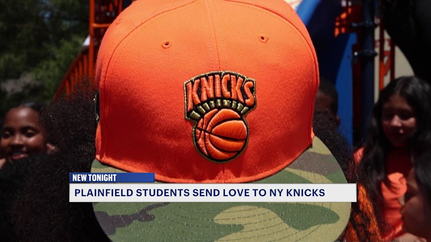 Video thumbnail for Plainfield charter school students root on the Knicks in the NBA Finals