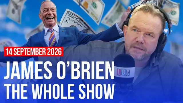 Video thumbnail for £72m from crypto billionaires is not at all like union donations | James O'Brien - The Whole Show