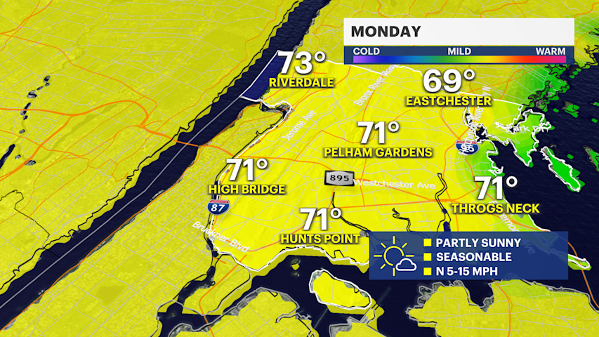 Video thumbnail for A comfortable start to the week for the Bronx