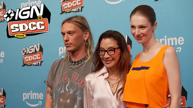Video thumbnail for Michelle Yeoh, Hunter Schafer, Jamie Campbell Bower & More Talk About Their Show | Comic-Con 2026