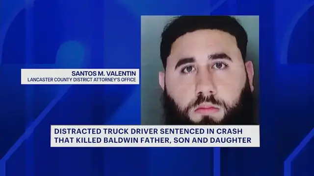 Video thumbnail for Truck driver sentenced to prison for 2024 PA crash that killed Baldwin father and his 2 children