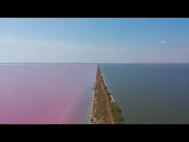 Video thumbnail for Aerial View of a Pink