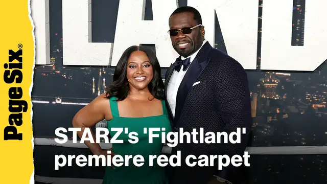 Video thumbnail for Sherri Shepherd, 50 Cent and more attend the STARZ's 'Fightland' premiere