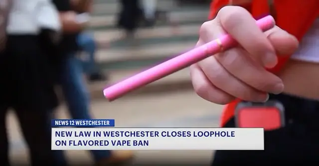 Video thumbnail for New law in Westchester closes loophole on flavored vape ban