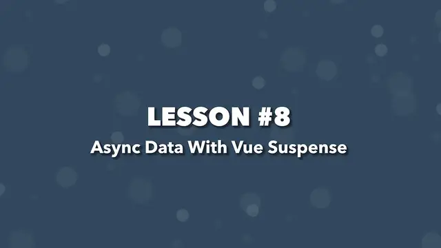 Video thumbnail for Weather App Build (Vue 3 & Tailwind) #8 - Handling Async Data