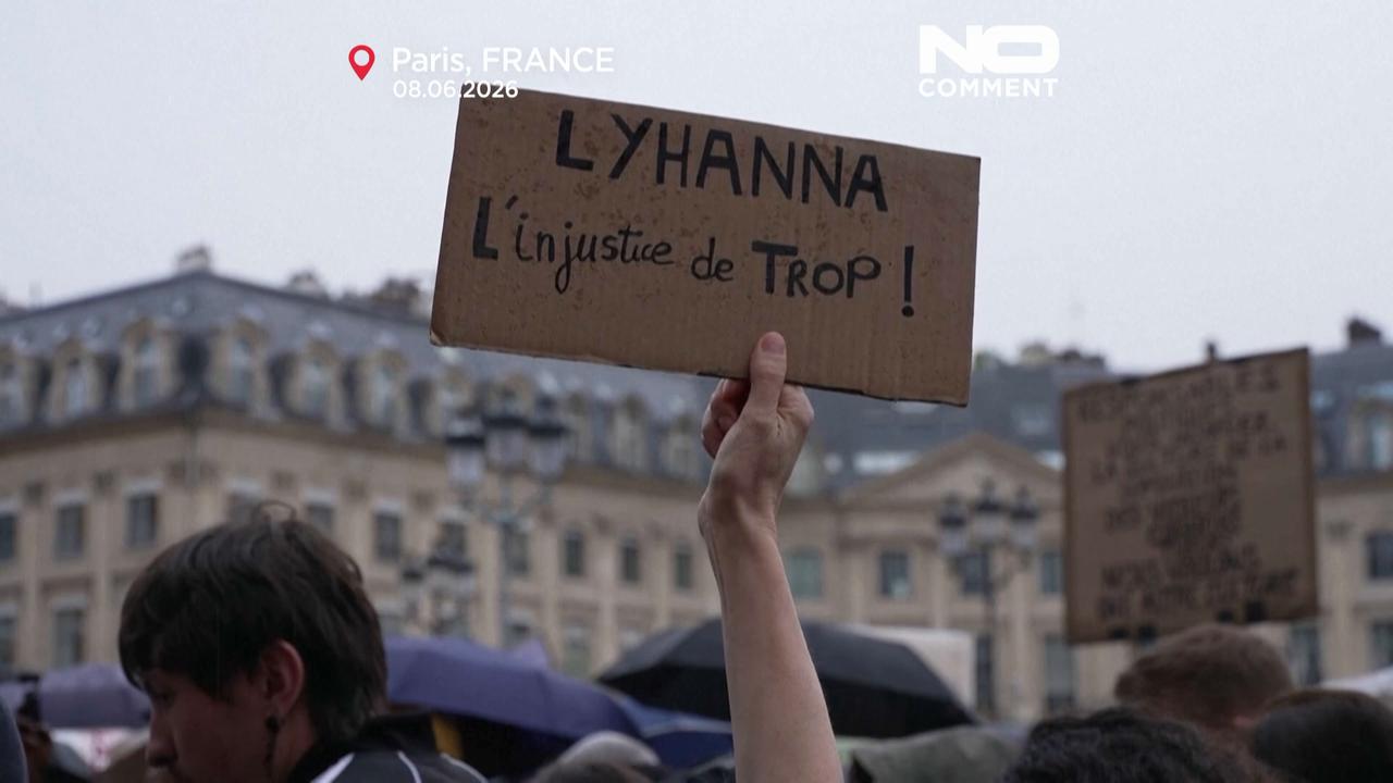 Video thumbnail for Murder of Lyhanna: Anger grows as thousands take to the streets in Paris