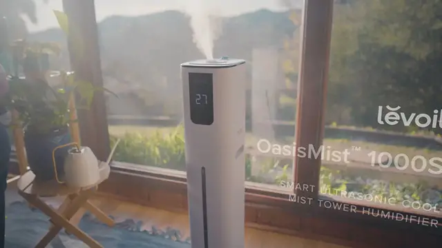 Video thumbnail for LEVOIT OasisMist 1000S (10L) Smart Humidifier for Home Large Room Bedroom