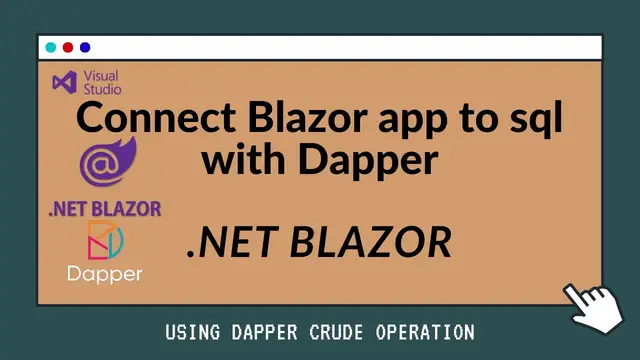 Video thumbnail for Blazor How Connect with SQL Using Dapper #Blazor