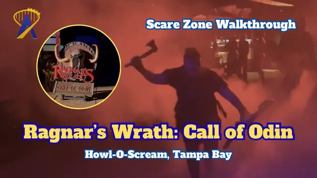 Video thumbnail for Ragnar's Wrath: Call of Odin Scare Zone | Howl-O-Scream Tampa Bay