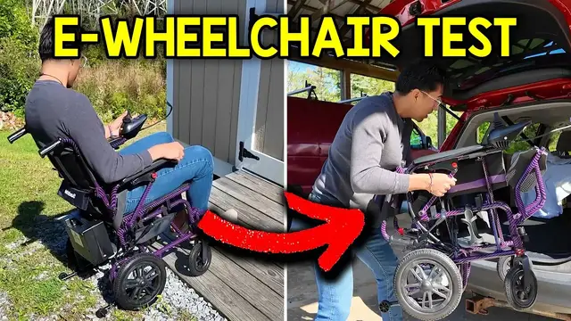 Video thumbnail for Testing Out A $300 Electric Wheelchair From Amazon