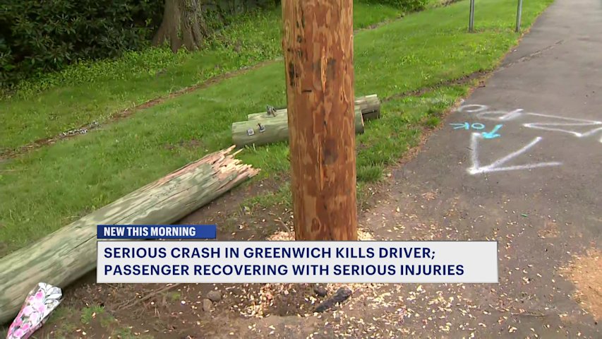Video thumbnail for Police: 21-year-old man killed in high-speed crash in Greenwich