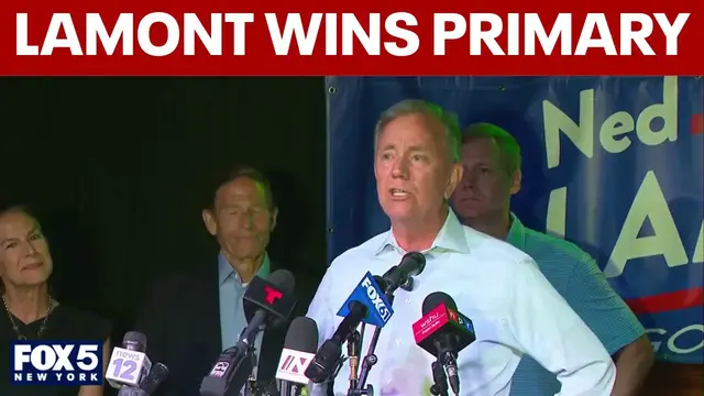 Video thumbnail for Lamont wins Democratic primary in CT governor's race