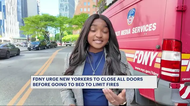 Video thumbnail for FDNY urges people to keep doors closed after several deadly fires