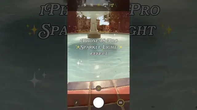 Video thumbnail for iPhone 18 Pro Sparkle Light Effect ✨