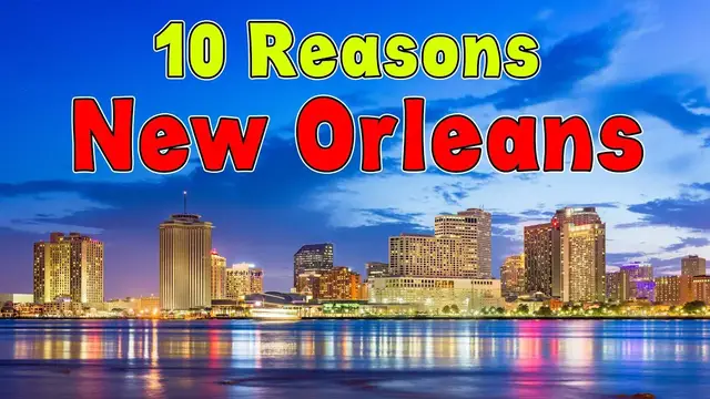 'Video thumbnail for Top 10 Reasons to live in New Orleans. (Music, Food, and Mardi Gras)'