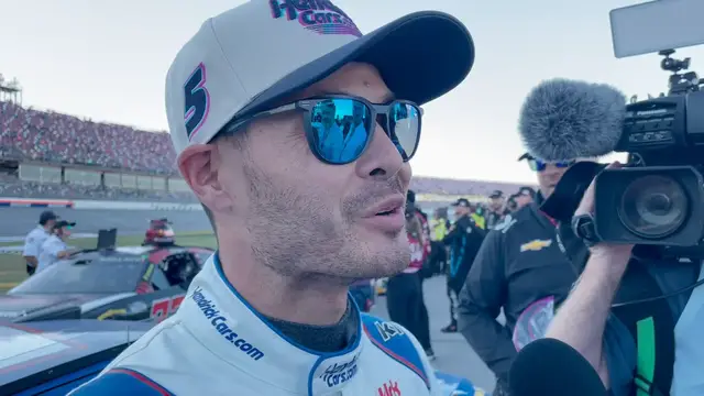 'Video thumbnail for Kyle Larson Knew He Was Close on Fuel, Was Hoping He'd Make It'