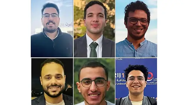 Video thumbnail for Egypt accuses 6 Journalists of terrorism in press freedom crackdown