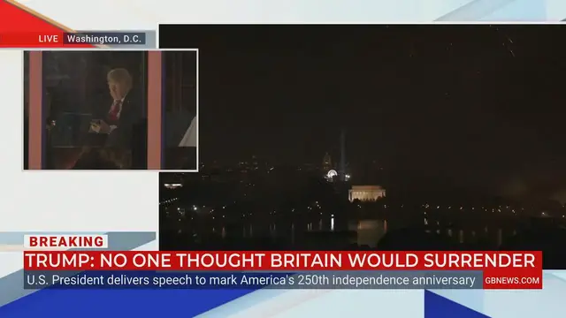 Video thumbnail for Washington DC sky lit by 'largest fireworks show in history' for America 250 - WATCH IN FULL