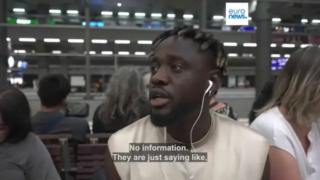 Video thumbnail for Thousands stranded as technical malfunction temporarily halts entire German railway network